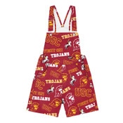 USC Trojans Unisex Cardinal Historic Print Shortalls